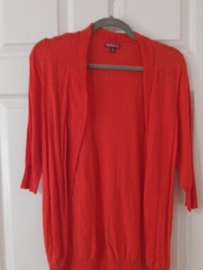Merona Open-Front Bright Orange Women's Cardigan